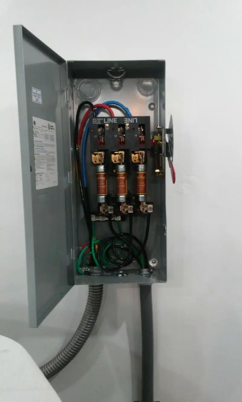 Three-phase disconnect switch installed for Electrical Wiring & Rewiring in Allegheny